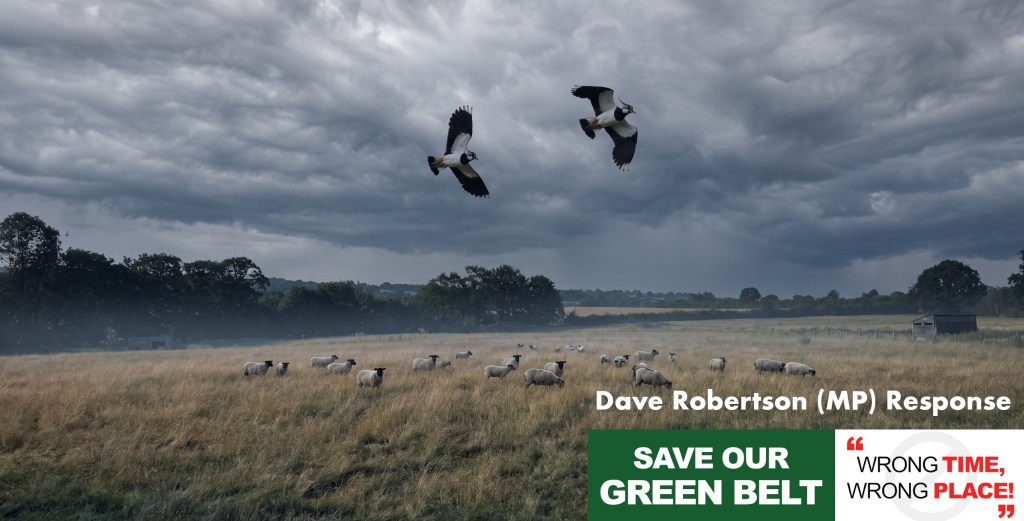Dave Robertson MP Backs Our Highway Safety Concerns at Coulter Lane (And Calls Out the Local Plan&nbsp;Delay)
